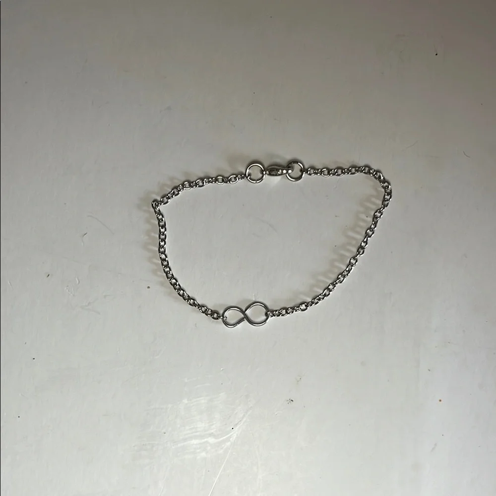 Timeless Silver Infinity Chain Bracelet - Picture 4 of 5